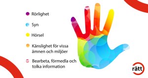En färgglad hand