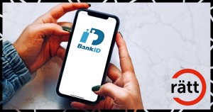 Telefonskärm med bank-id