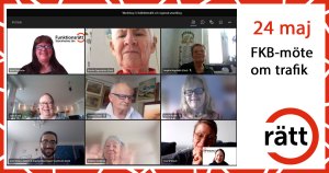 Flera personer i digitalt möte