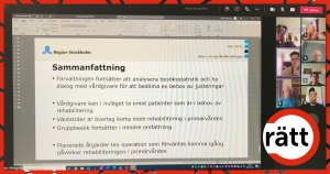 Digitalt möte med hälsogruppen