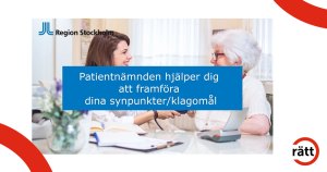 Patientnämnden hjälper dig att framföra klagomål