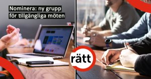 Nominera: ny grupp för tillgängliga möten