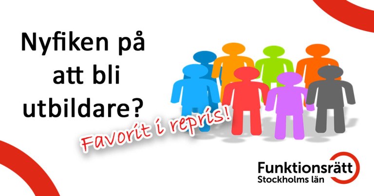Flera illustrerade personer i olika färger.