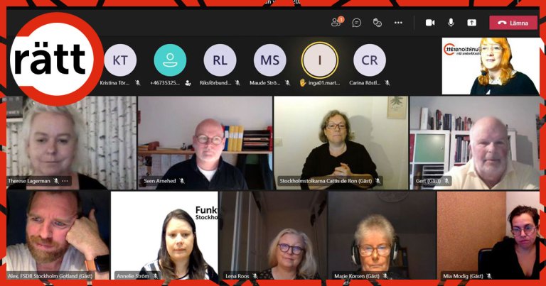 Flera personer i ett digitalt möte