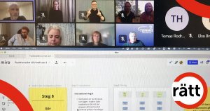 Flera personer i ett digitalt möte