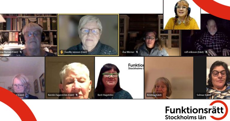 Flera personer i ett digitalt möte