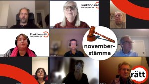 Flera personer i digitalt möte