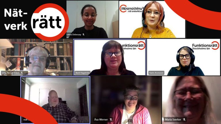 Flera personer i ett digitalt möte.