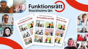 FKB-handboken omringad av de politiker som deltog vid lanseringen, samt våra repressentanter