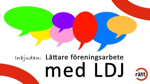 Flera pratbubblor i olika färger.