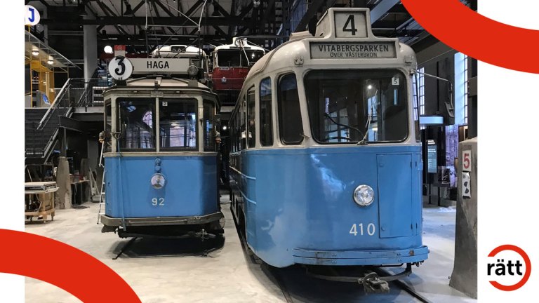 Spårvägsmuseets nya lokaler vid Ropsten