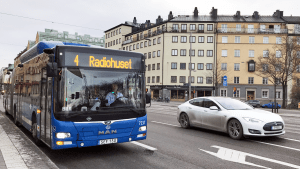 Buss 4 syns i stockholmstrafiken.