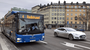 Buss 4 syns i stockholmstrafiken.