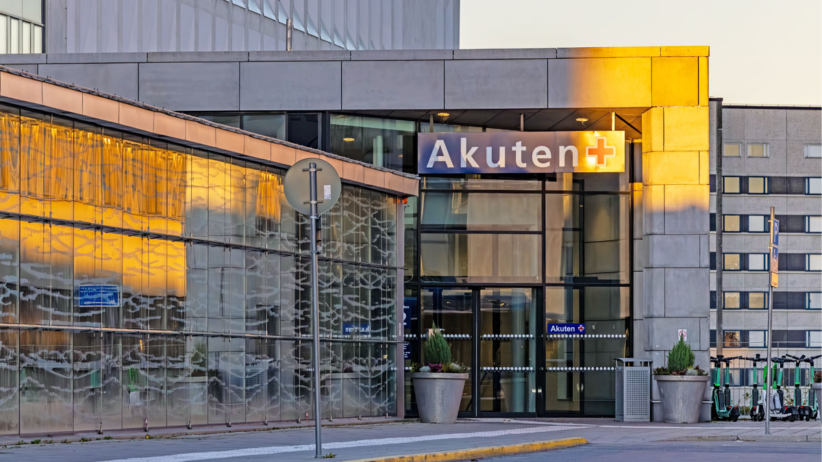 Entrén till Södersjukhuset.
